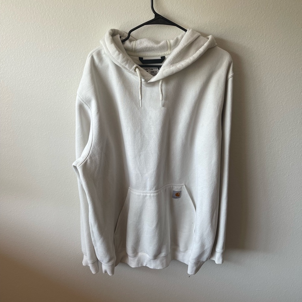 Large loose fit carhartt hoodie.